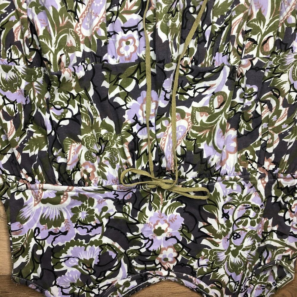 Free People Womens‎ Beaded Tank Top Floral Dress Y2K Fairycore Romantic Babydoll - Picture 4 of 14